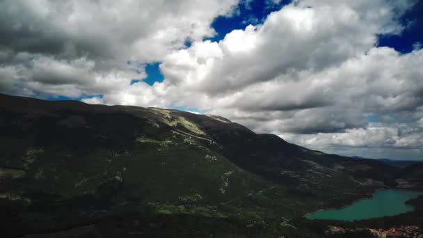 Talya Daki Dolomite Dağları Manzarası Dan Ateş Etmek Dağların Güzelliği — Stok video