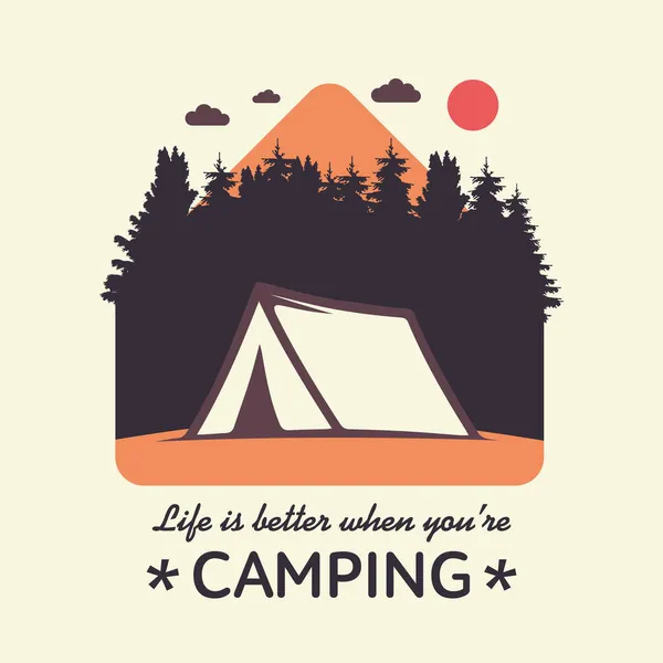 Das Leben Ist Besser Wenn Man Campt — Stockfoto