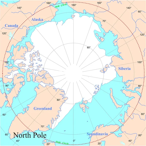 North Pole — Stock Vector