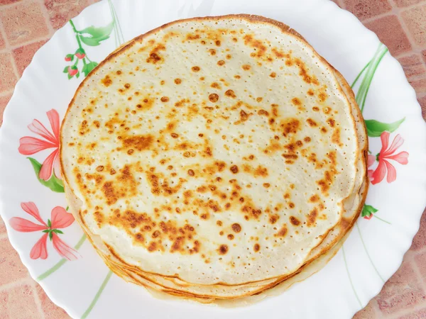 Pancakes on the plate. Royalty Free Stock Images