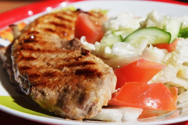 Steak and vegetables. — Stock Photo, Image