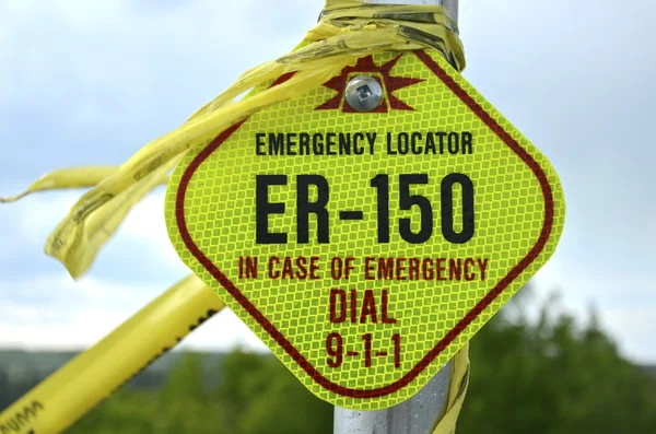 Emergency Locator Sign — Stock Photo, Image