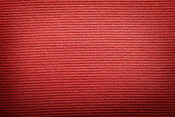 Czerwone tkaniny tkaniny rocznika płótnie tekstura tło — Zdjęcie stockowe