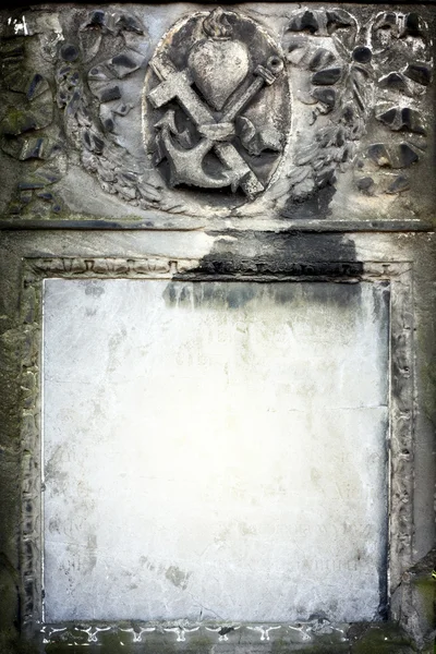 Mezarlık boş vintage mezar çerçeve — Stok fotoğraf