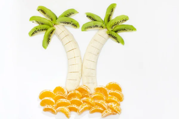 Fruit dessert creatieve voedsel vorm abstract — Stockfoto