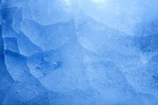 Niebieski lód tekstura tło zbliżenie — Zdjęcie stockowe