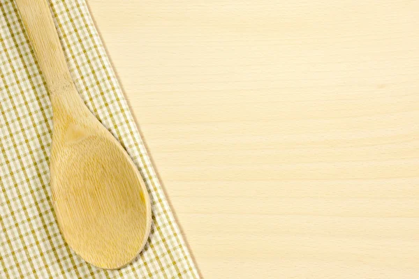 Toalha de mesa na cozinha abstrato comida fundo — Fotografia de Stock