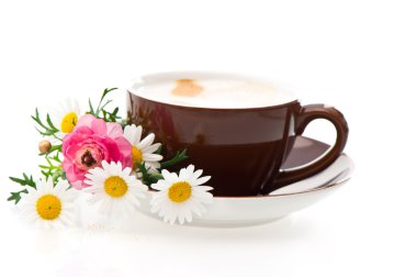 kahve renkli sommer çiçekli