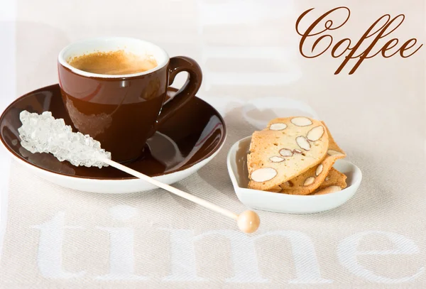 クッキーとコーヒー — ストック写真