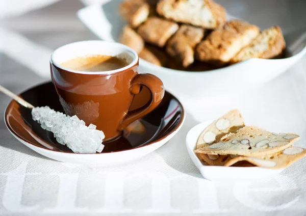 Coffee. Espresso. Sunny morning. — Stock Photo, Image