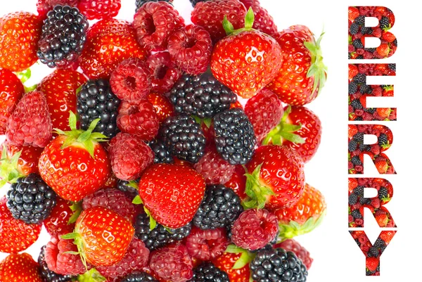 Mischung aus frischen Beeren — Stockfoto