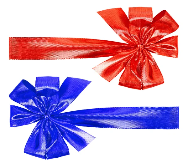 Red and blue bow — Stock Photo, Image