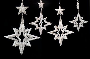 Grup siyah parlak Gümüş Yıldız