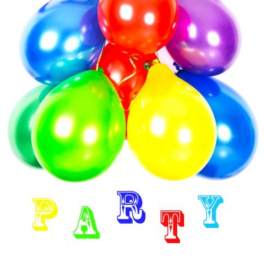 renkli balonlar. parti dekorasyon