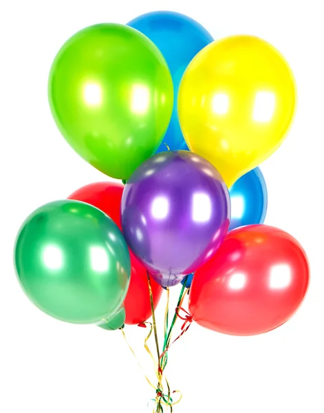 Πολύχρωμα μπαλόνια. διακόσμηση συμβαλλόμενων μερών — Φωτογραφία Αρχείου
