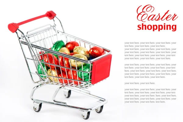 Påsk shopping koncept — Stockfoto