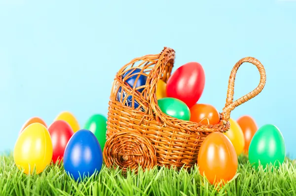 Colorful easter eggs. decoration — Stock Photo, Image