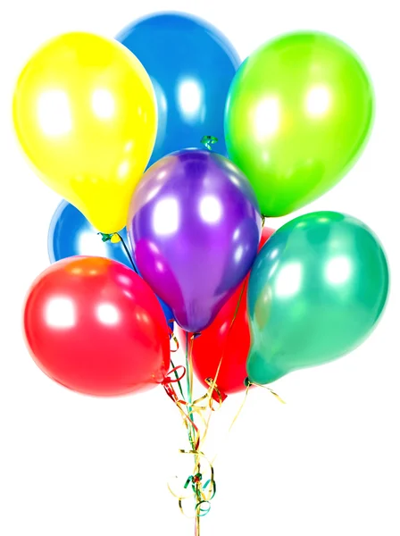 Πολύχρωμα αερόστατα. διακόσμηση συμβαλλόμενων μερών — Φωτογραφία Αρχείου