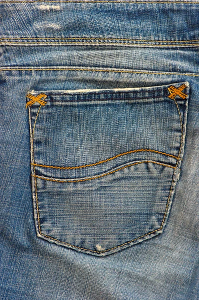 Textura vintage usado jeans fondo — Foto de Stock
