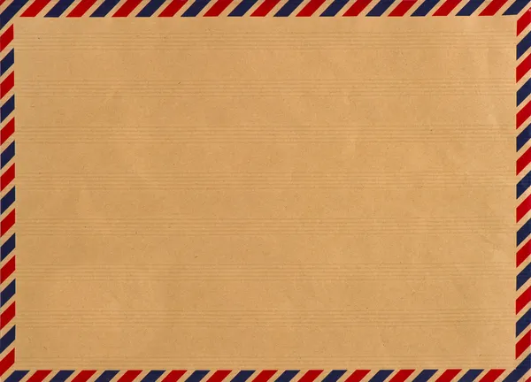 Sobre de correo aéreo vintage. fondo gruñón — Foto de Stock