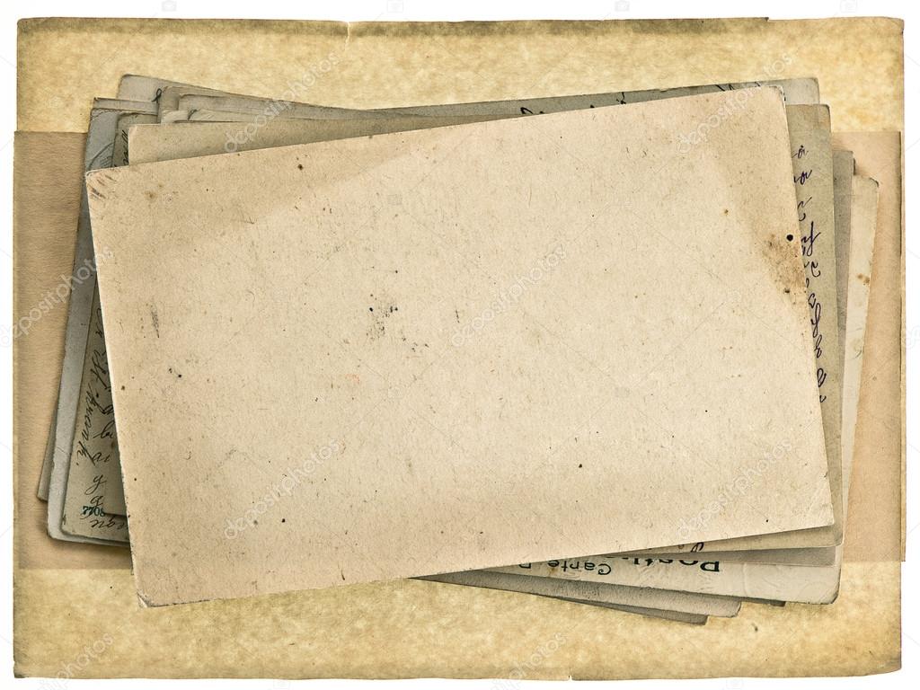 Vintage postcard letter stamp Used paper background Stock Photo by  ©LiliGraphie 318883202