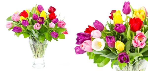 Colorful bouquet of fresh tulip flowers — Zdjęcie stockowe
