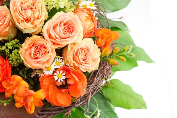 Close-up van kleurrijke bloemen boeket — Stockfoto