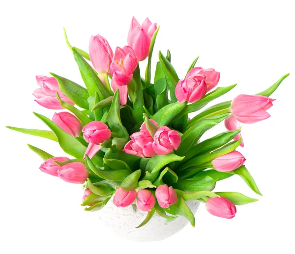 Bouquet of beautiful spring tulip flowers — Stock Photo, Image