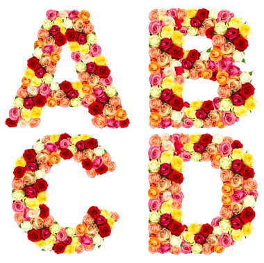 ABCD, gül çiçek alfabesi