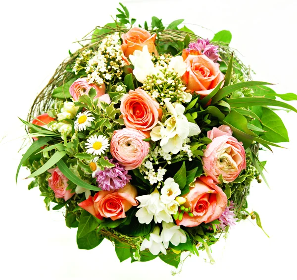 Kleurrijke voorjaar bloemen boeket — Stockfoto