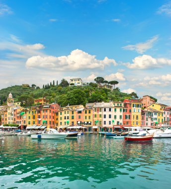 ligurian kıyısında ünlü portofino Köyü