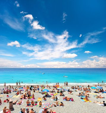 görünümünü beach resort, nice, Fransa.