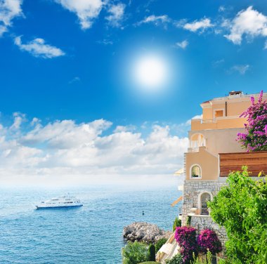 Beautiful mediterranean landscape. clipart