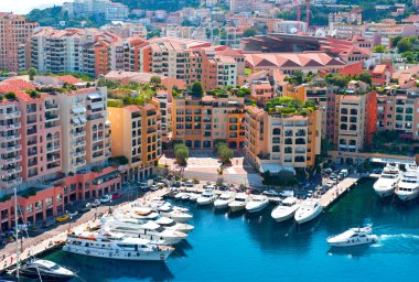 Fontvieille, new district of Monaco clipart