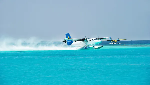 Avion. taxi aérien. maldives — Photo