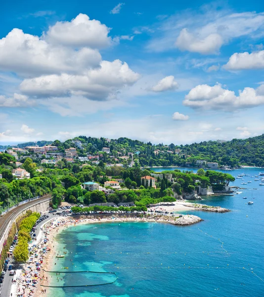 Vista del resort di lusso e della baia della Costa Azzurra — Foto Stock