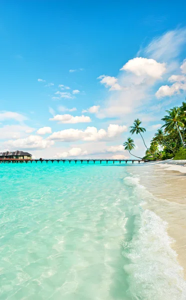 Paraíso isla paisaje. agua turquesa cristal y fantástico — Foto de Stock