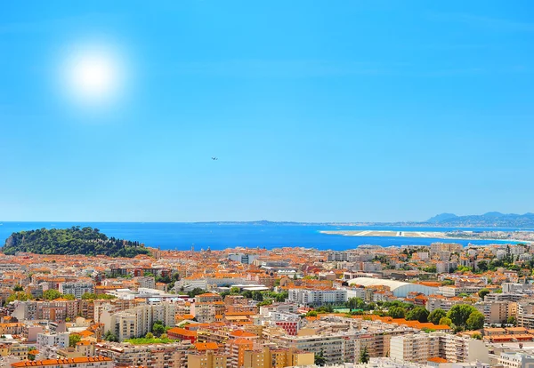 Vista sulla località mediterranea, Nizza, Francia — Foto Stock