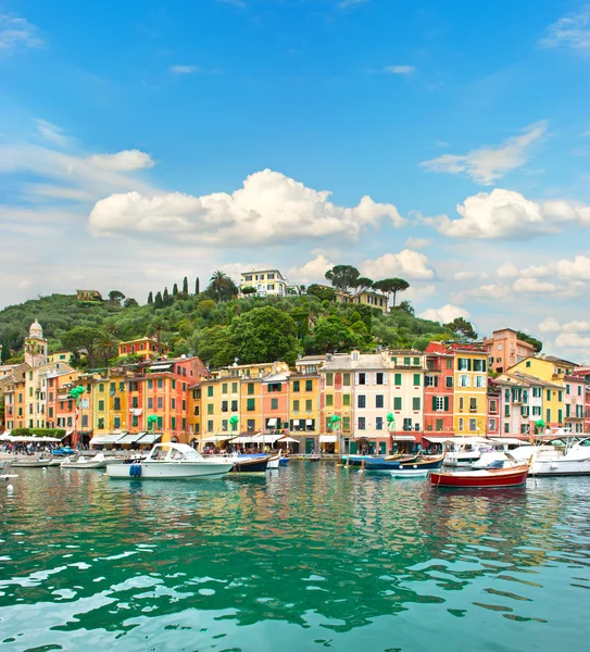 Célèbre village de Portofino sur la côte ligure — Photo