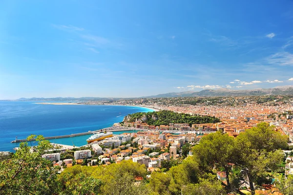 View of mediterranean resort, Nice, France. — Stock Photo, Image