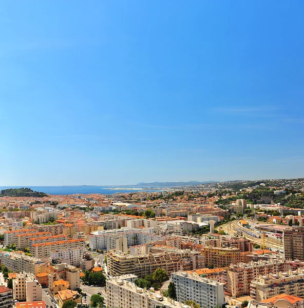 Panoramisch uitzicht over nice, Frankrijk — Stockfoto