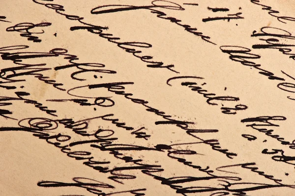 Vintage handwriting. grunge paper background — Stock Photo, Image