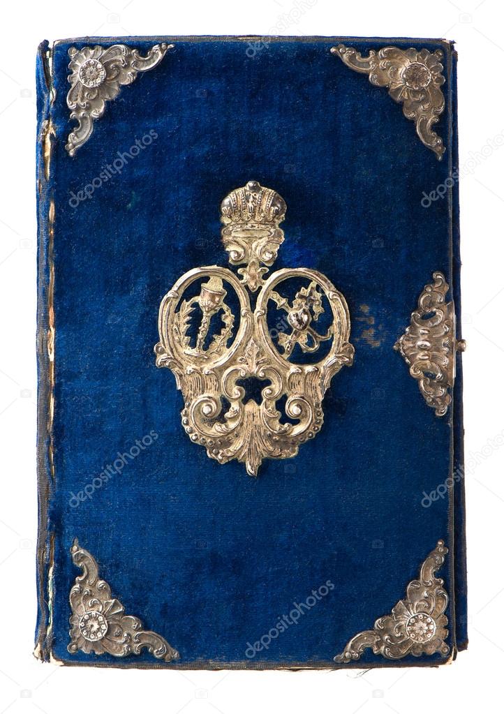 Vintage book cover with ornament