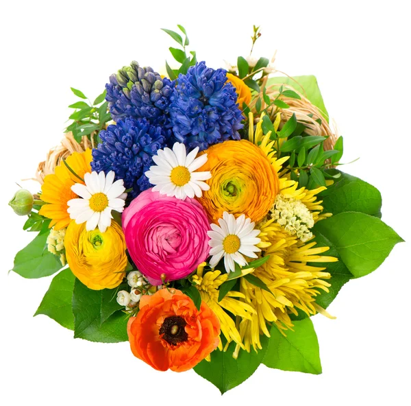 Schöner Strauß von verschiedenen Blumen — Stockfoto