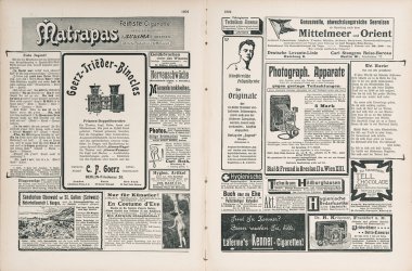 Newspaper page with antique advertisement