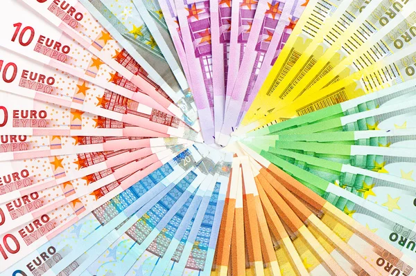 Euro-Banknoten. Geld-Hintergrund — Stockfoto