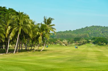 Golf Sahası. avuç içi yatay