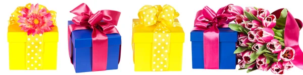 Collezione scatole regalo — Foto Stock