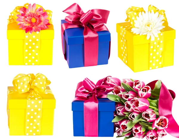 Collezione scatole regalo — Foto Stock