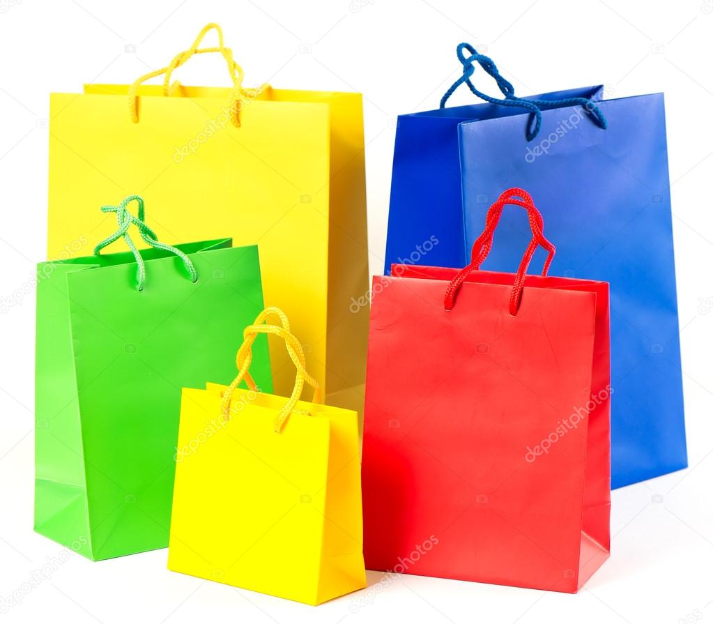 Colorful shopping bags, Sale concept
